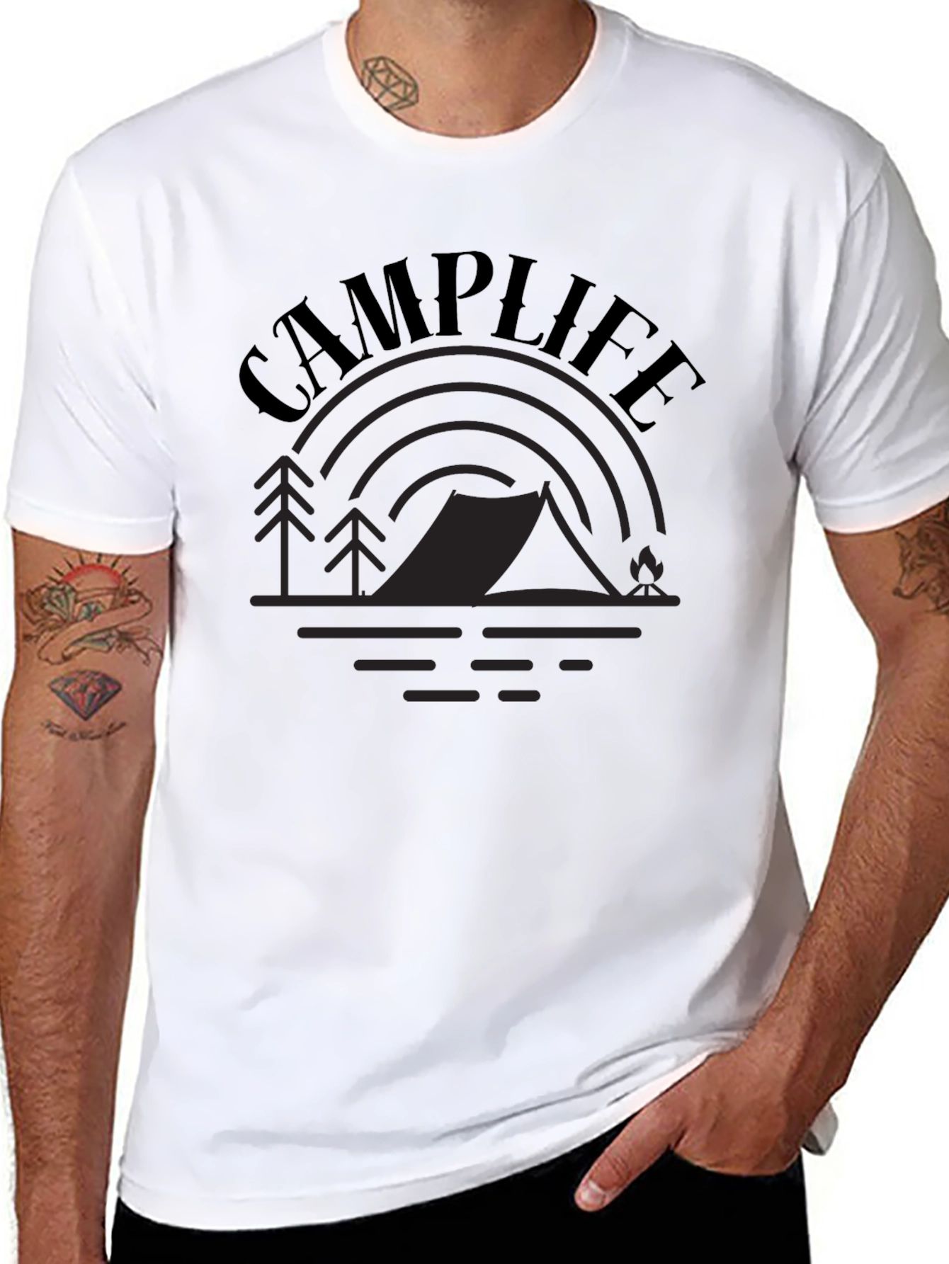 Camp Life Graphic Tee - Outdoor Adventure Shirt