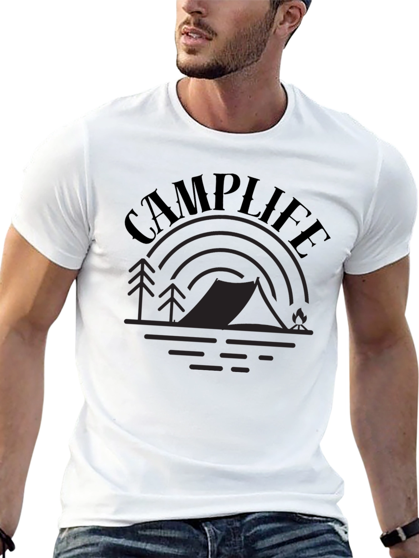 Camp Life Graphic Tee - Outdoor Adventure Shirt