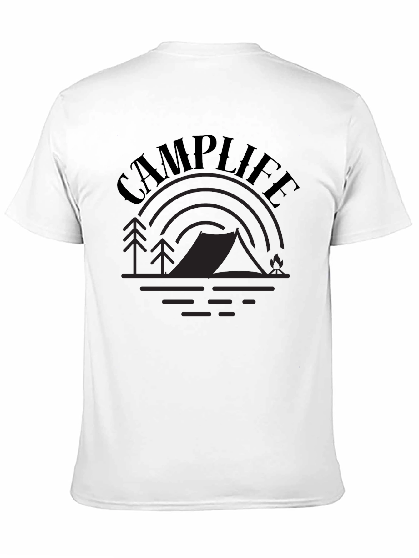 Camp Life Graphic Tee - Outdoor Adventure Shirt