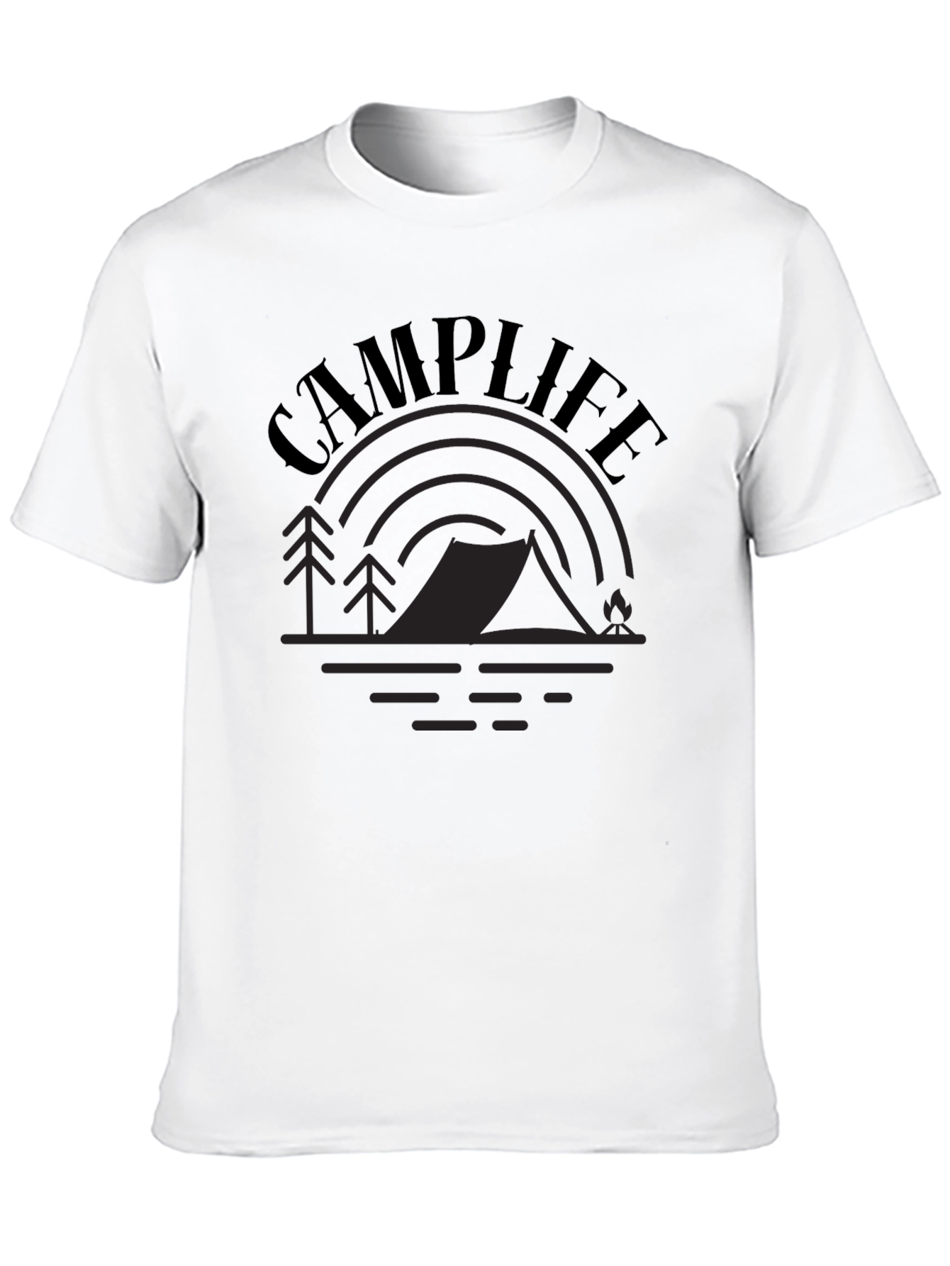 Camp Life Graphic Tee - Outdoor Adventure Shirt