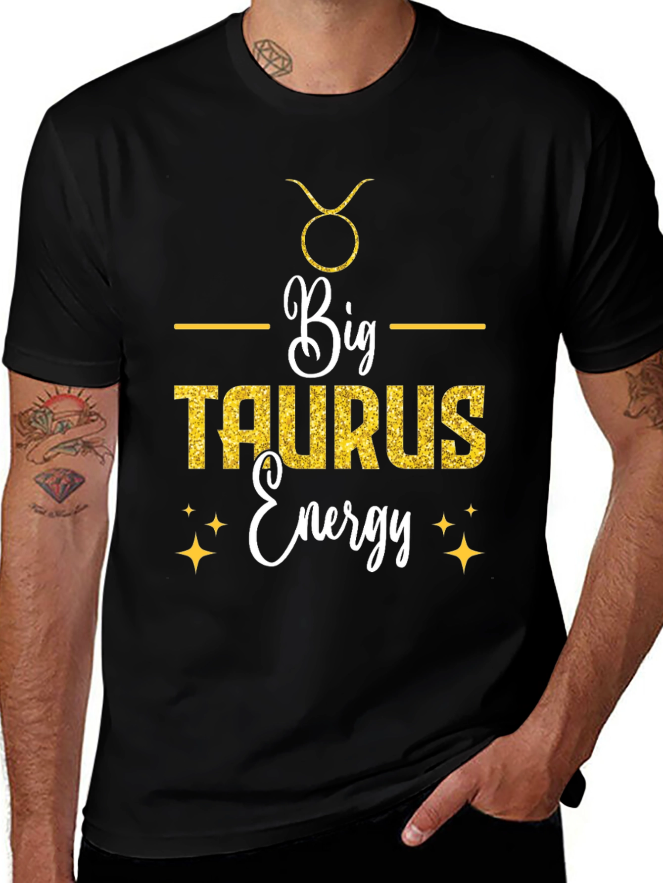 Big Taurus Energy Graphic Tee - Zodiac Sign Shirt
