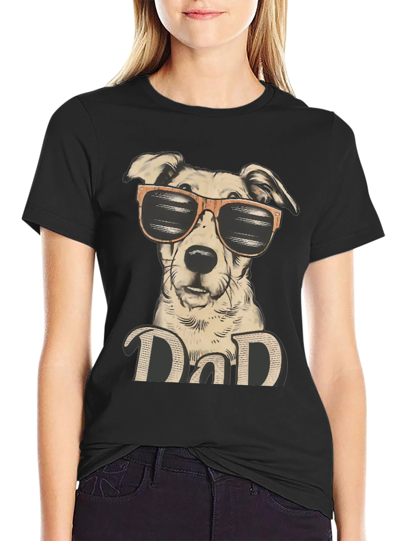 Cool Dog Dad Graphic T-Shirt