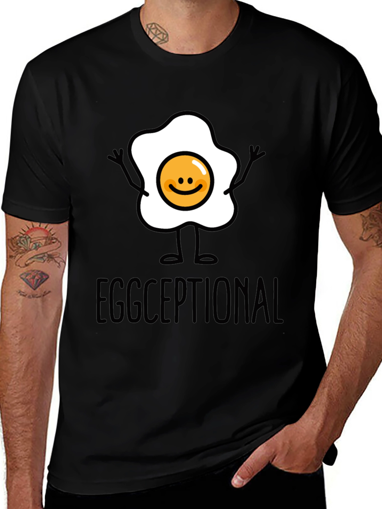 Eggceptional Graphic Tee - Funny Food Pun T-Shirt