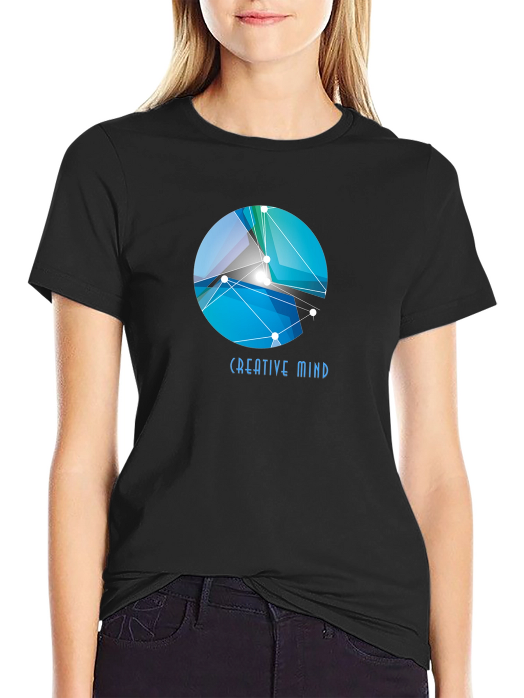 Creative Mind Graphic Tee - Abstract Design