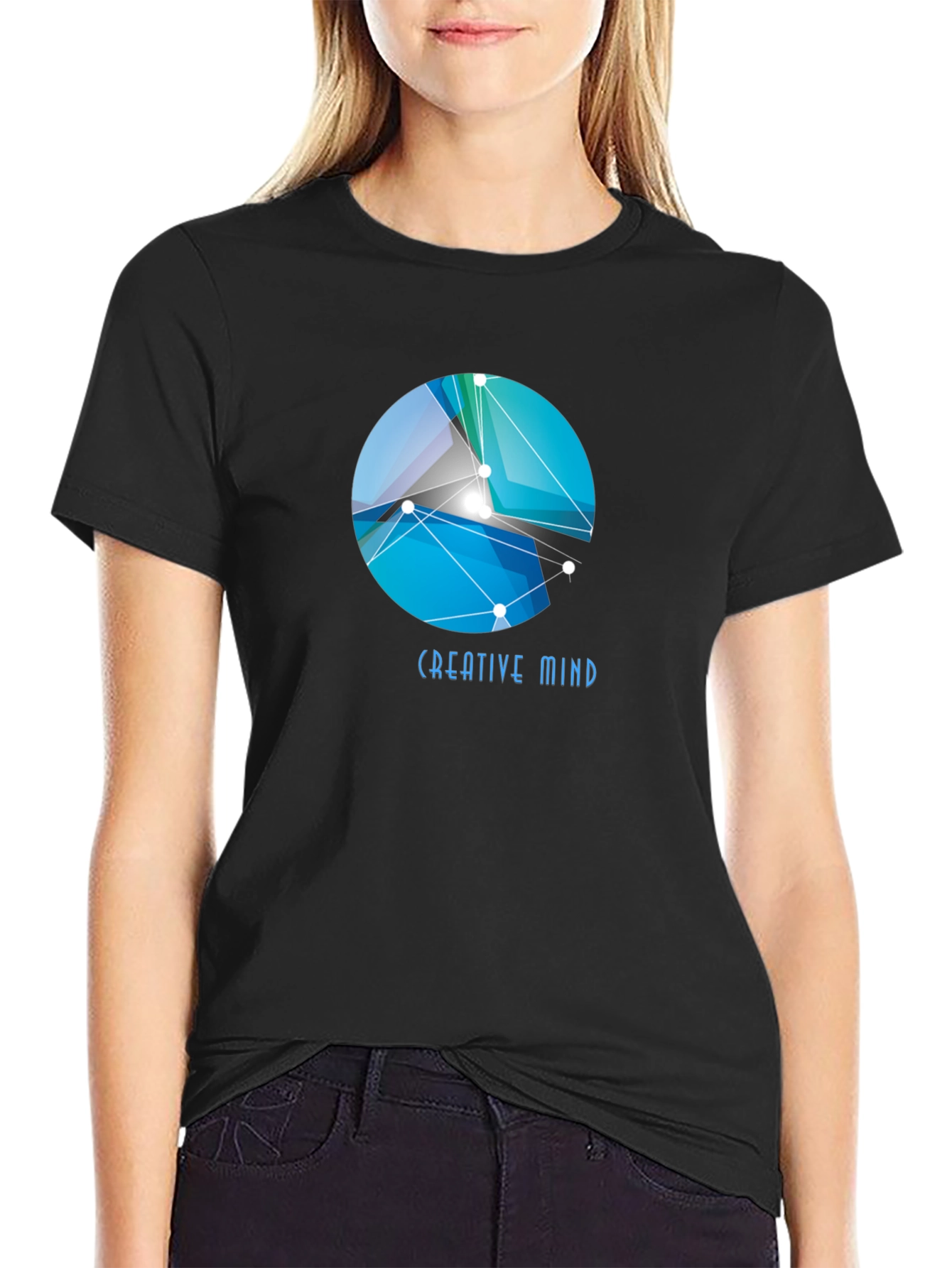Creative Mind Graphic Tee - Abstract Design