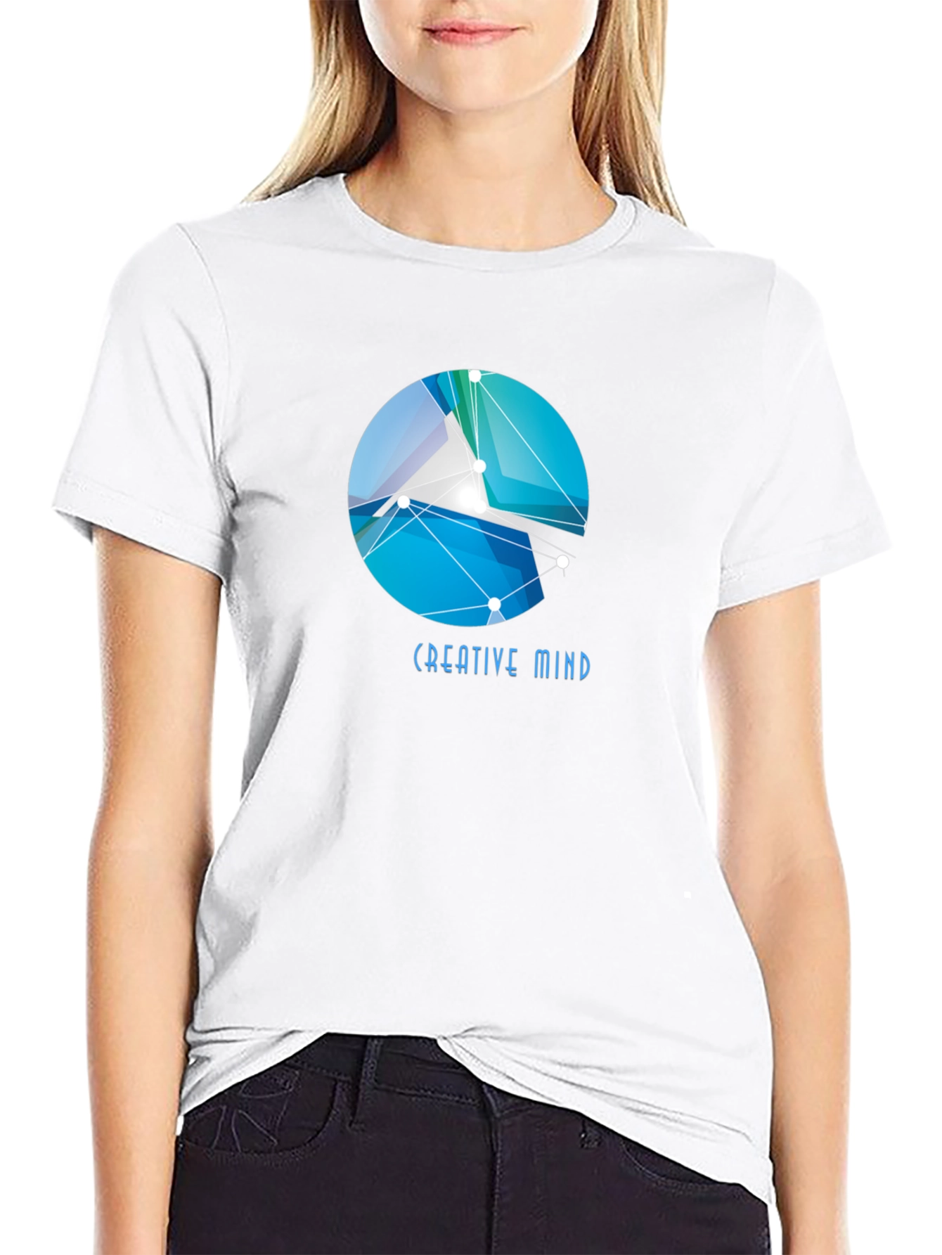 Creative Mind Graphic Tee - Abstract Design
