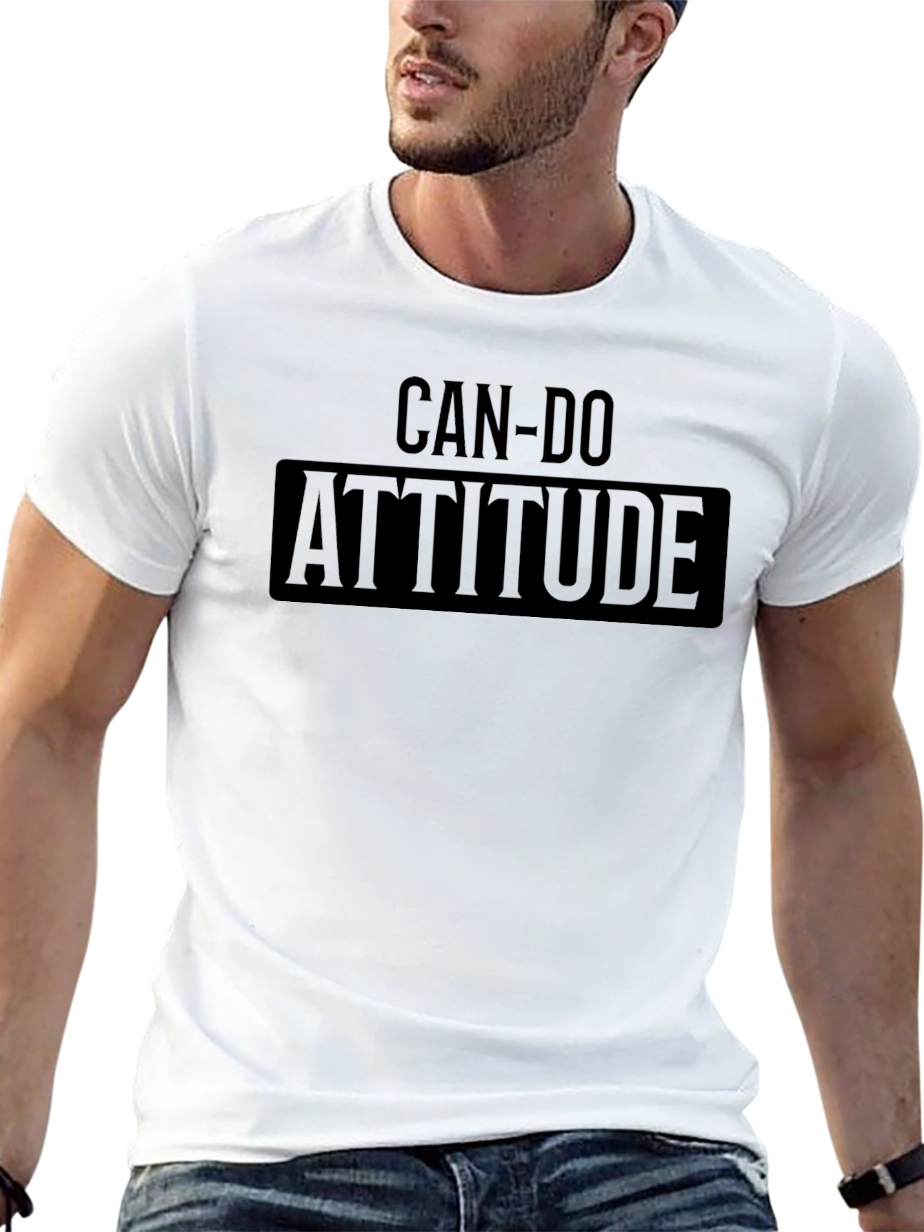 Can-Do Attitude Black Graphic Tee