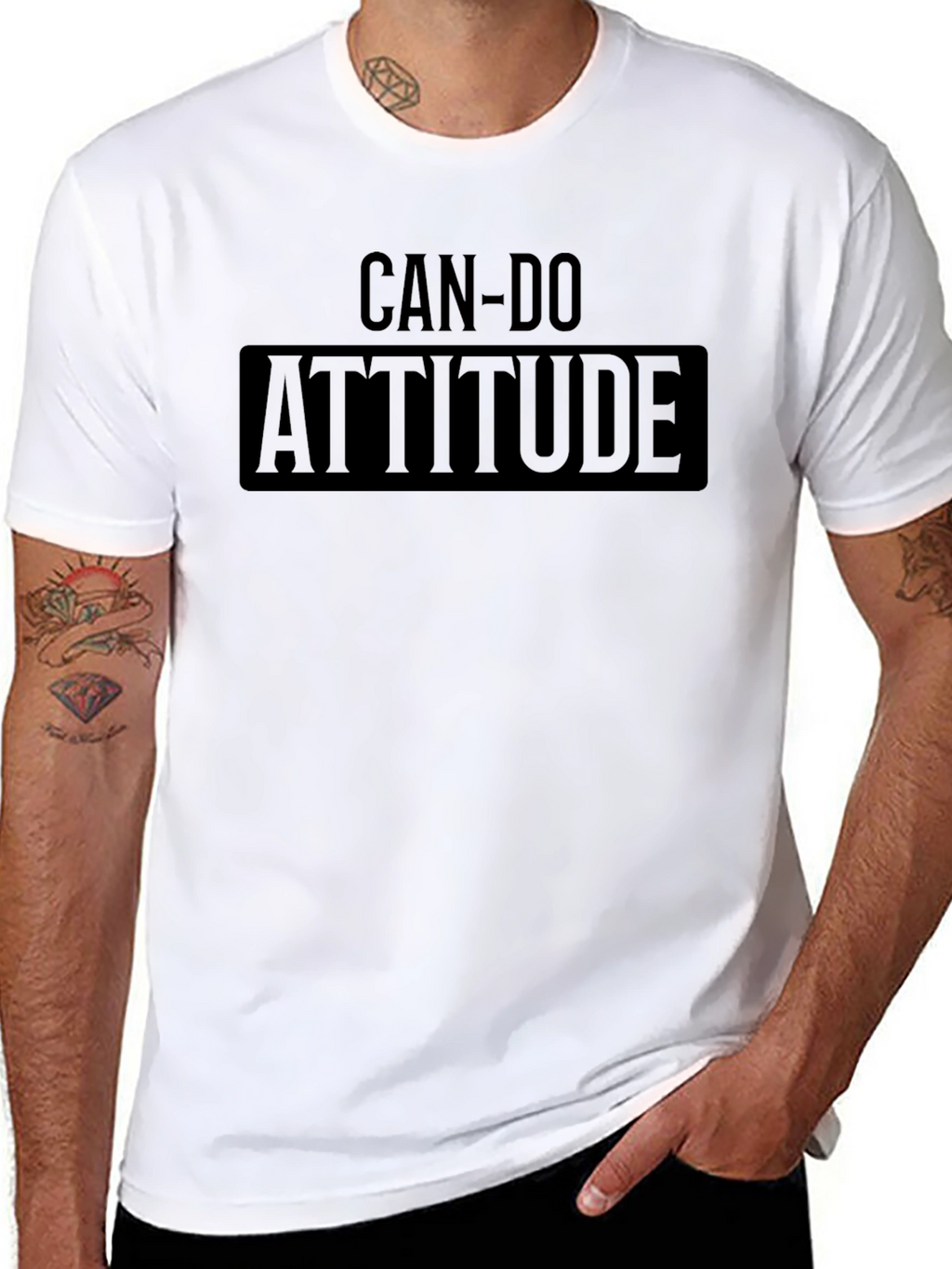 Can-Do Attitude Black Graphic Tee