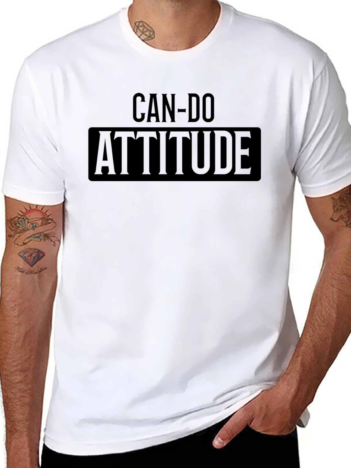 Can-Do Attitude Black Graphic Tee