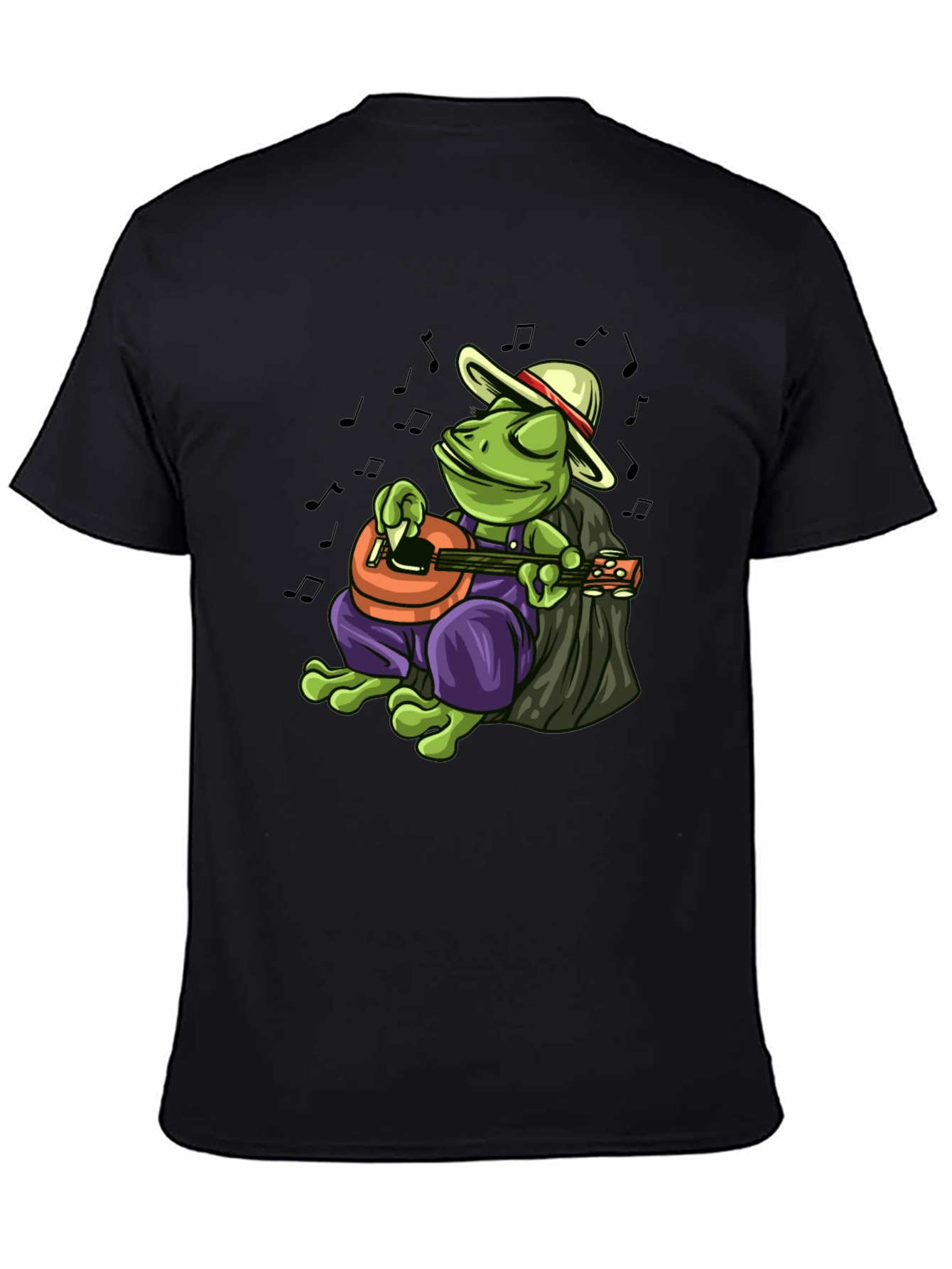 Cool Frog Musician Graphic T-Shirt