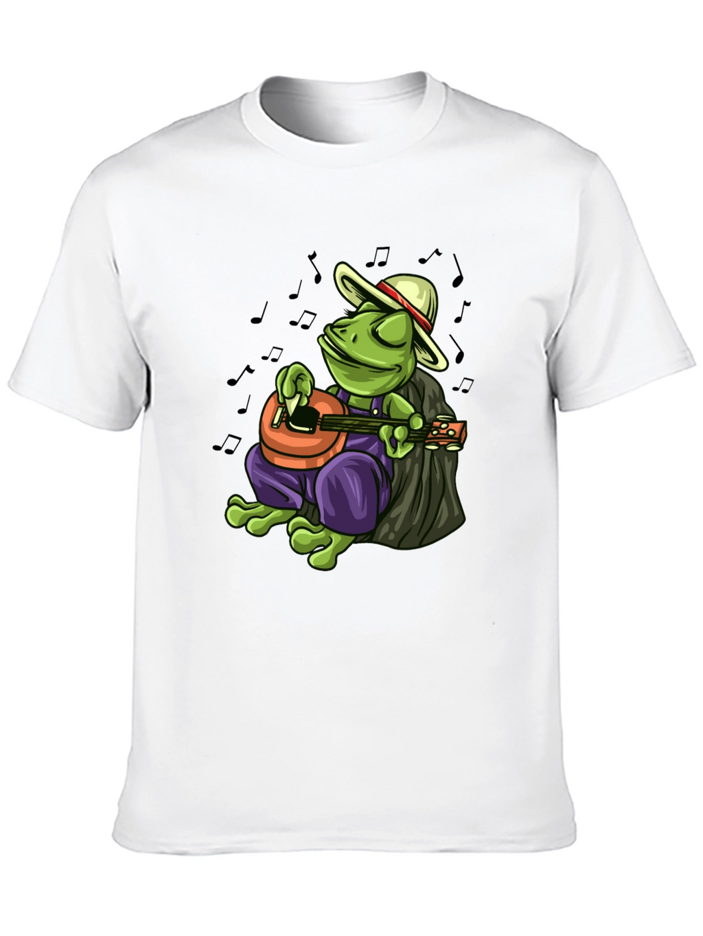 Cool Frog Musician Graphic T-Shirt
