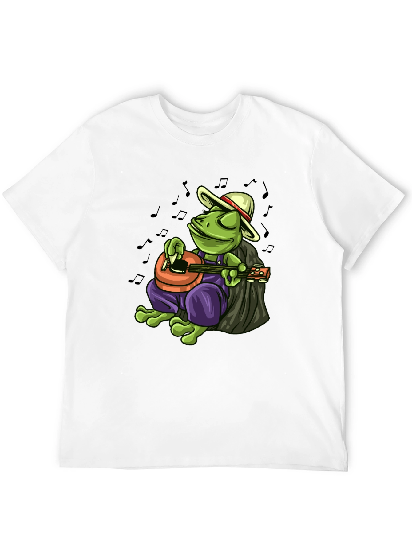 Cool Frog Musician Graphic T-Shirt