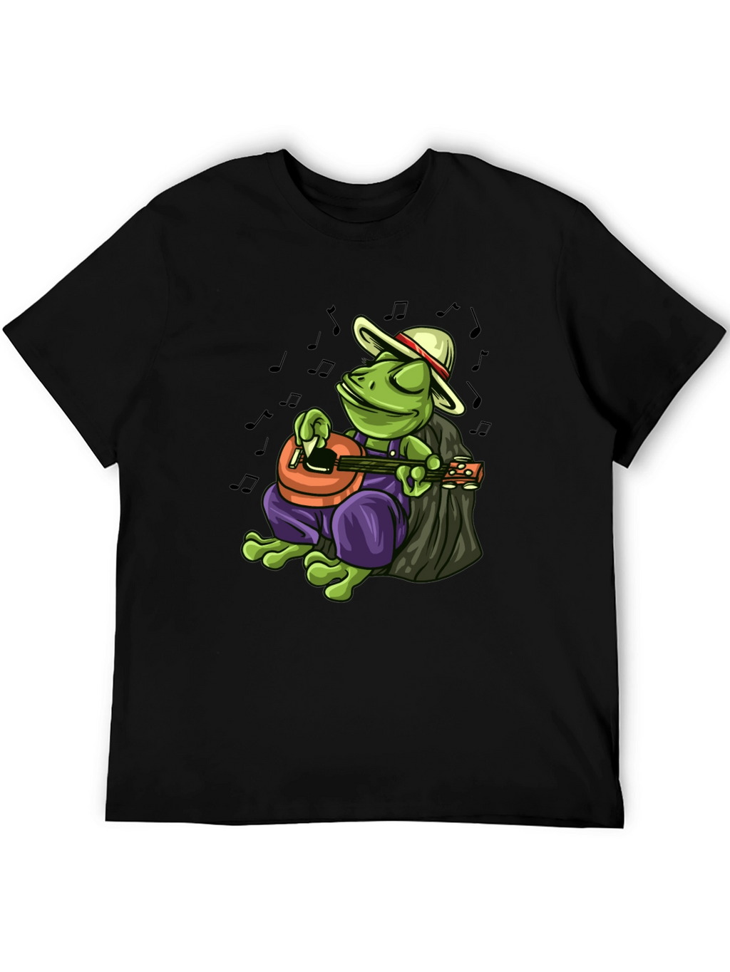 Cool Frog Musician Graphic T-Shirt