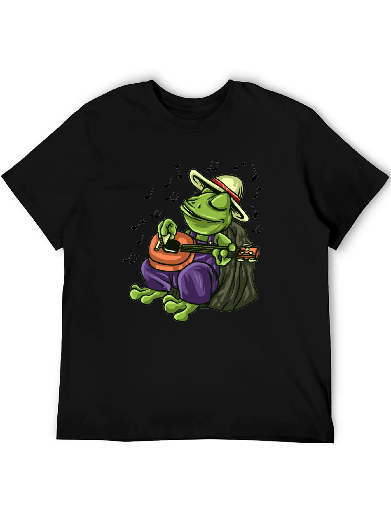 Cool Frog Musician Graphic T-Shirt