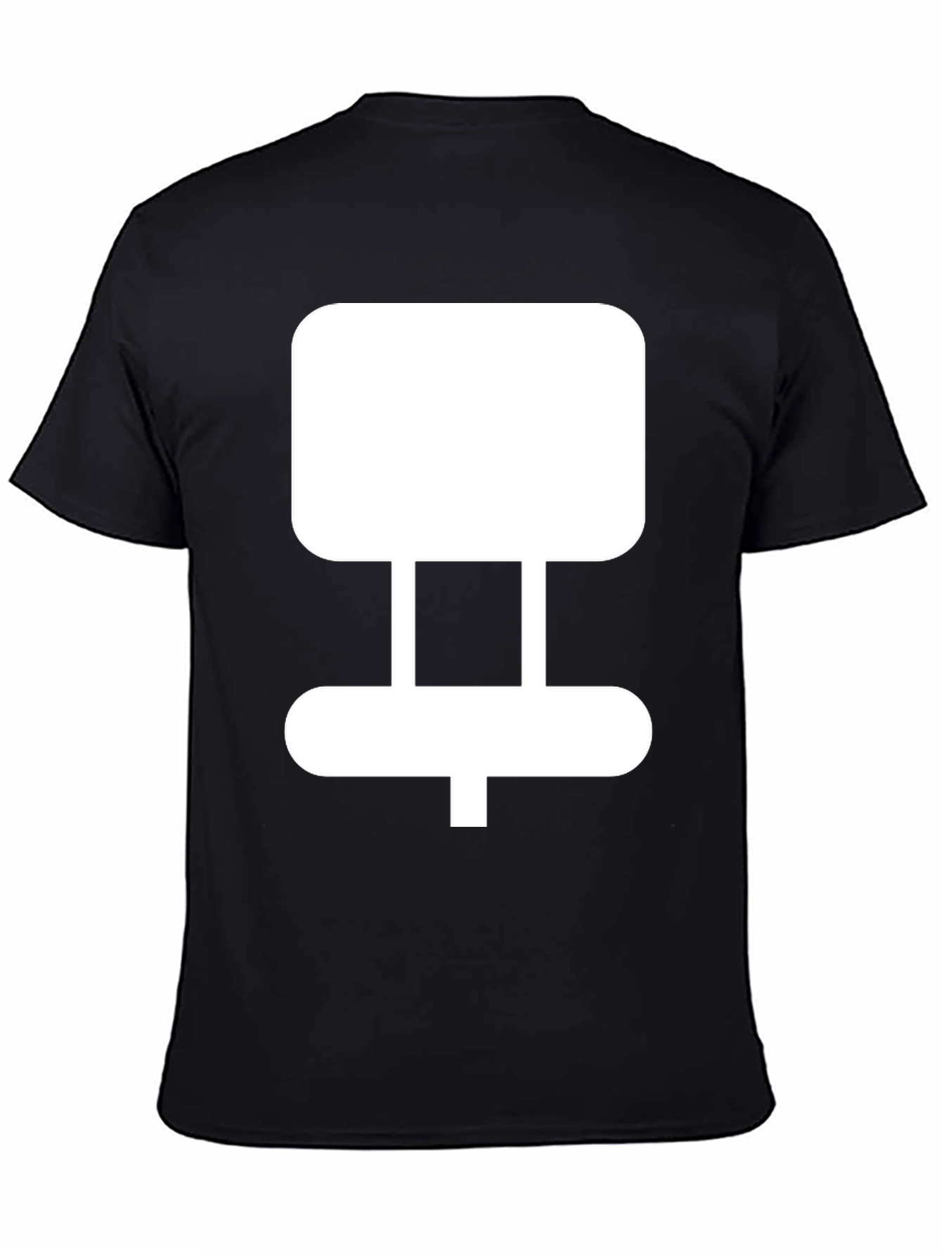 Geometric Design Black T-Shirt