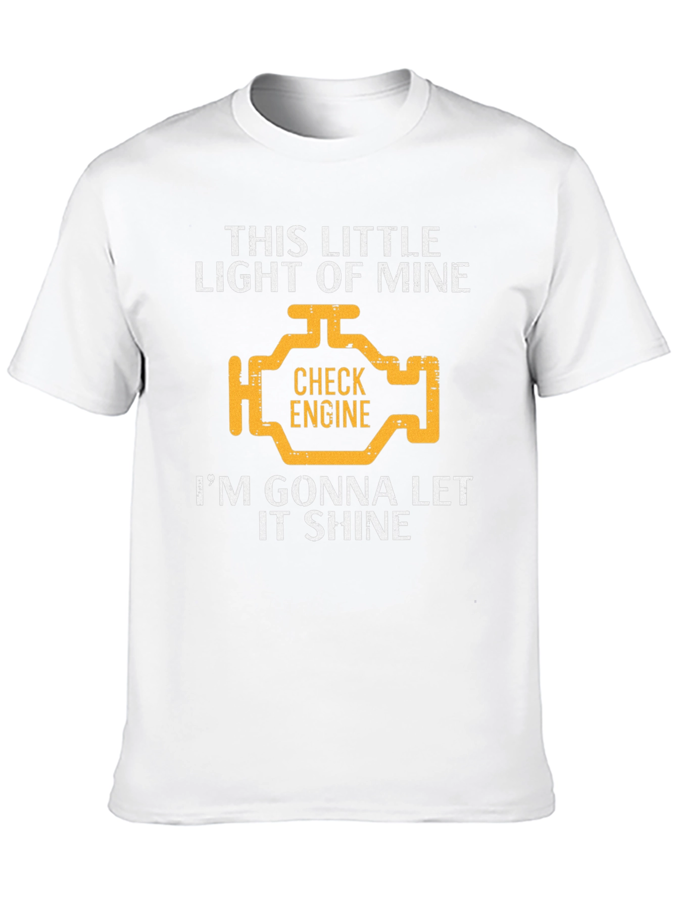 Check Engine Light Graphic T-Shirt - Let It Shine!