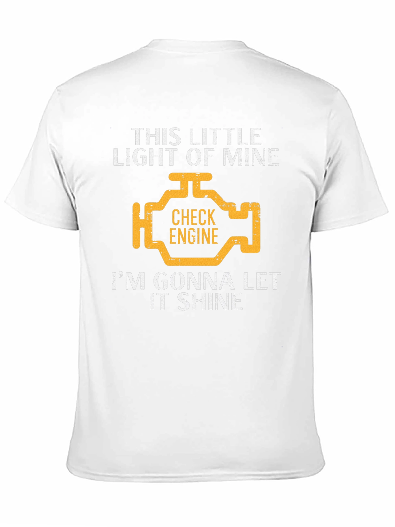 Check Engine Light Graphic T-Shirt - Let It Shine!