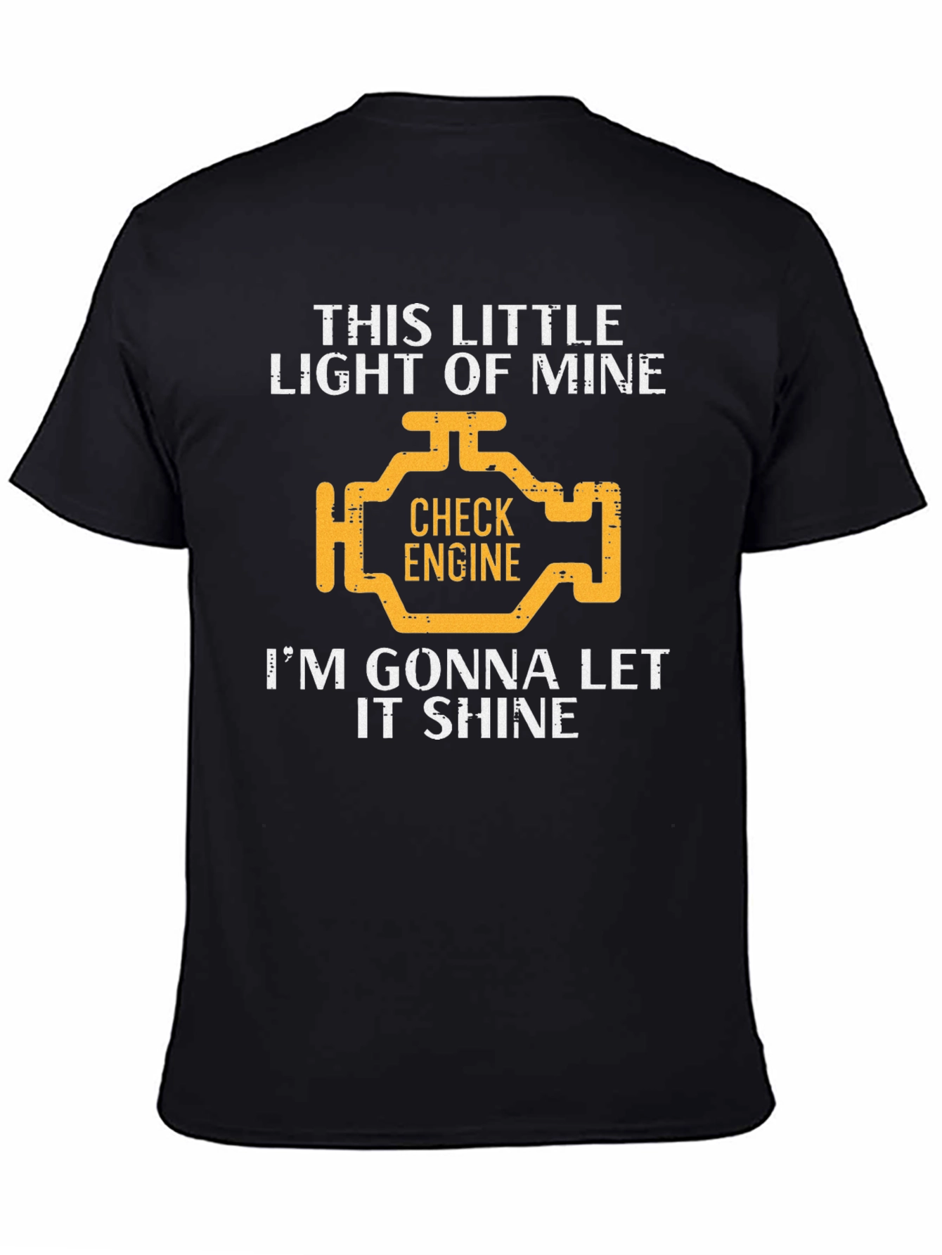 Check Engine Light Graphic T-Shirt - Let It Shine!
