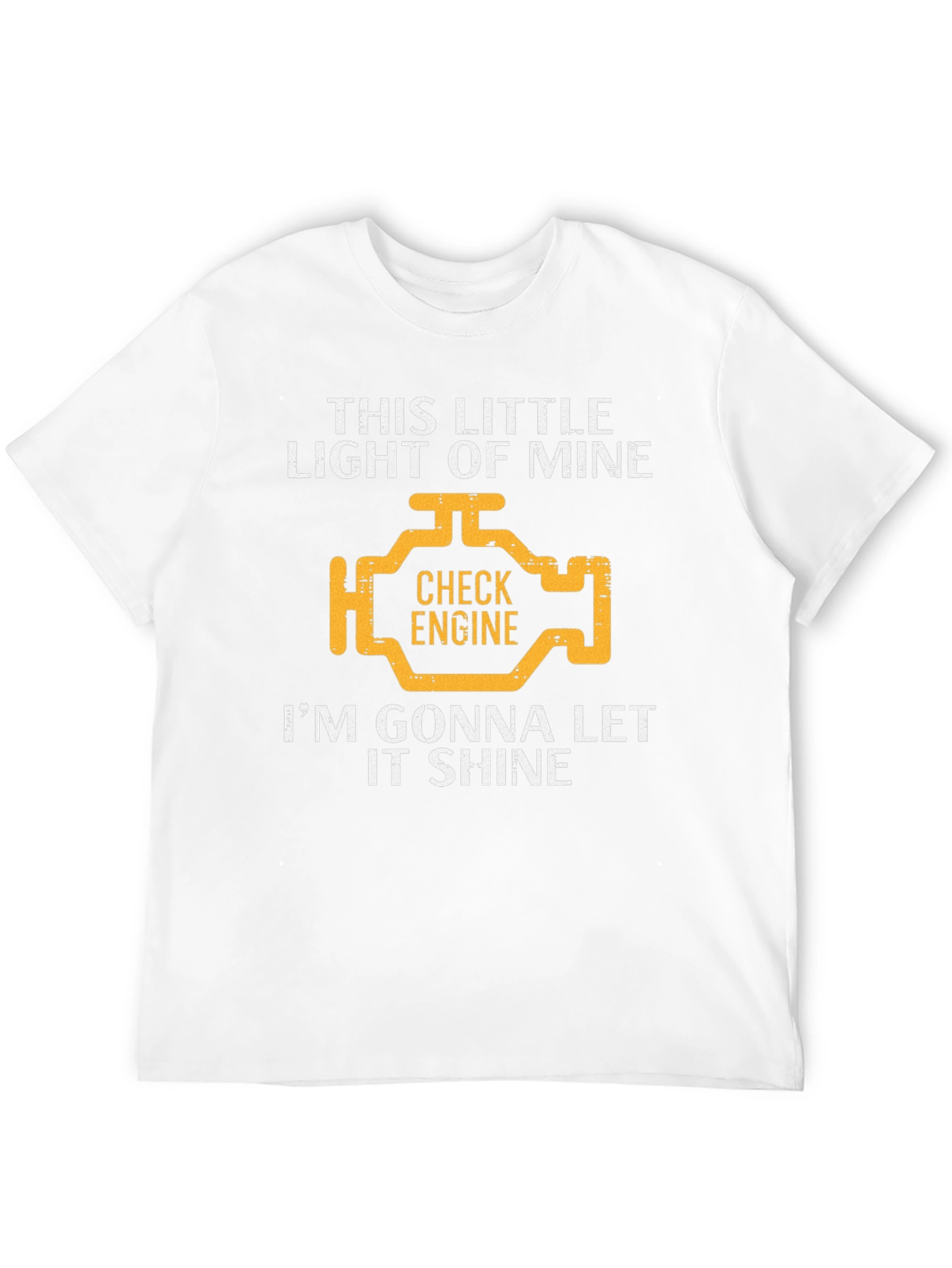 Check Engine Light Graphic T-Shirt - Let It Shine!