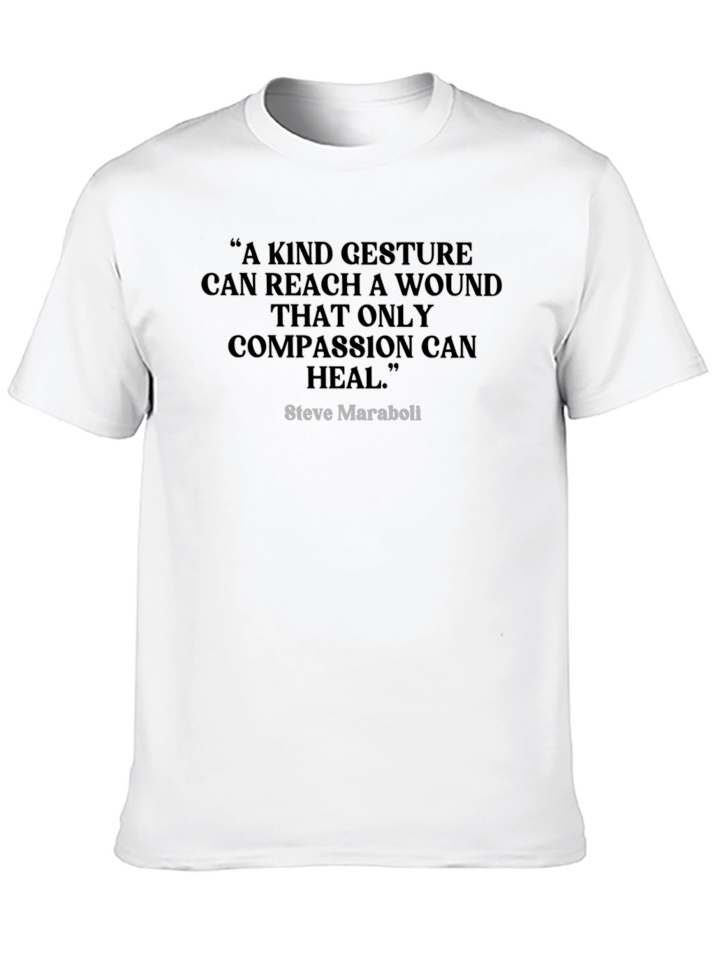 Compassion Quote Graphic Tee - Black