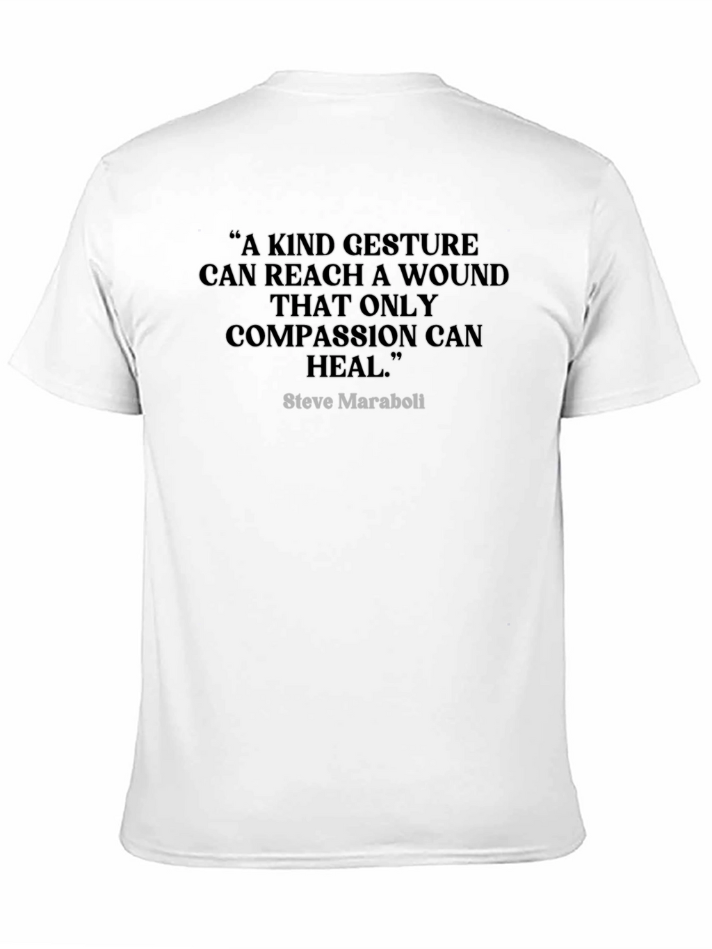 Compassion Quote Graphic Tee - Black
