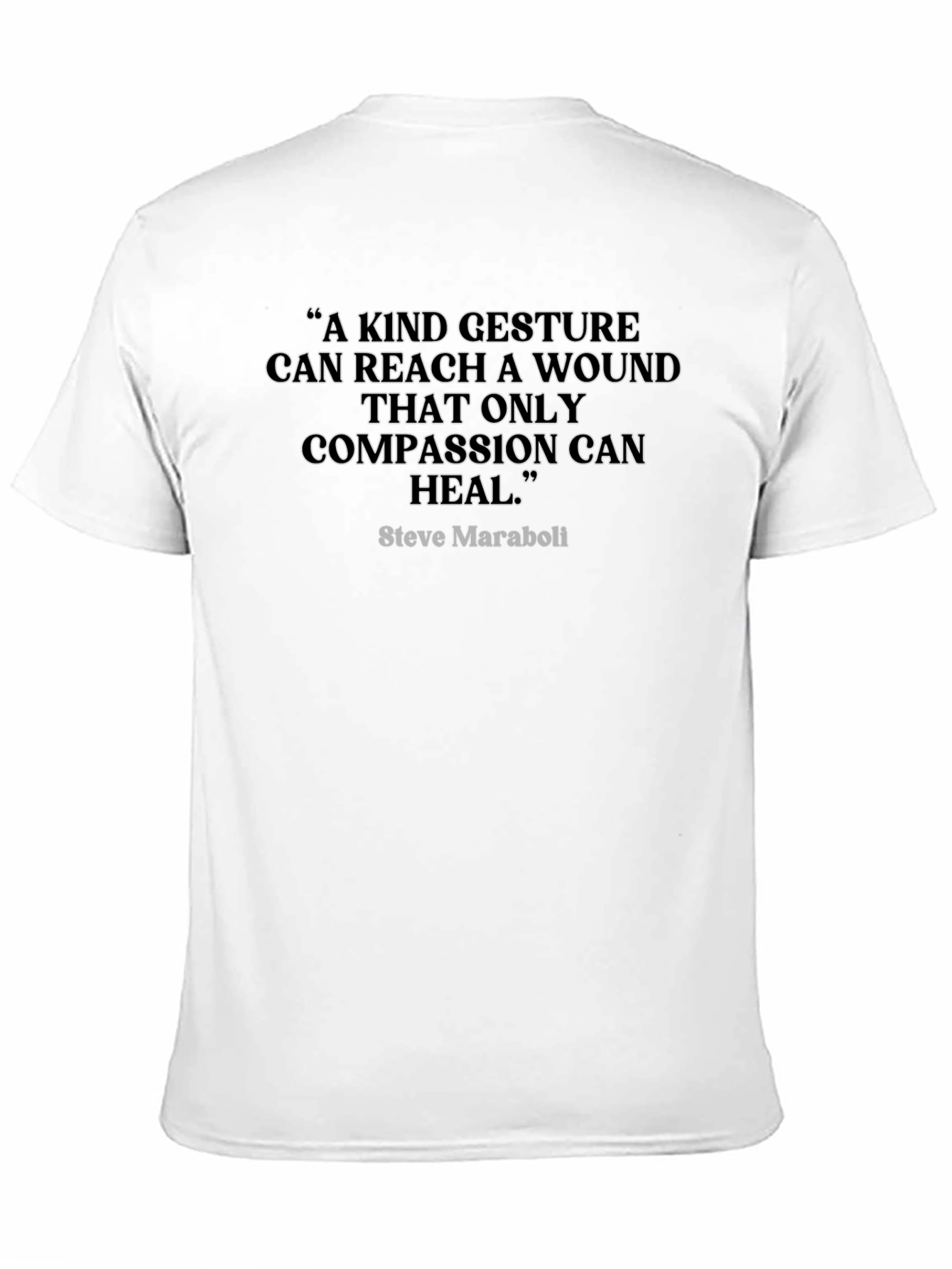 Compassion Quote Graphic Tee - Black