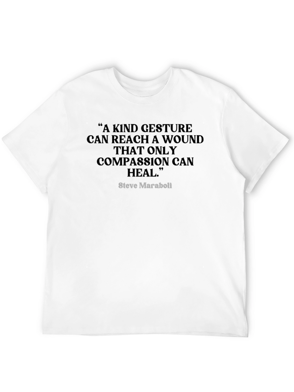 Compassion Quote Graphic Tee - Black