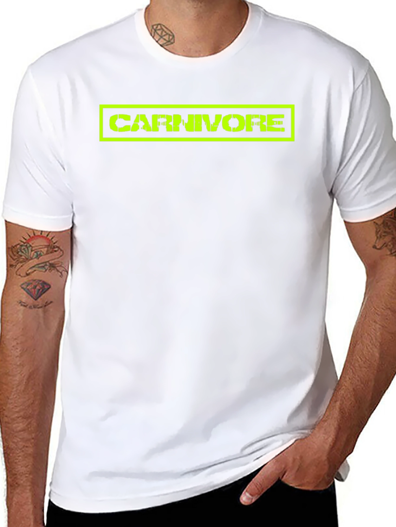 Carnivore Graphic Tee - Black Edgy Style