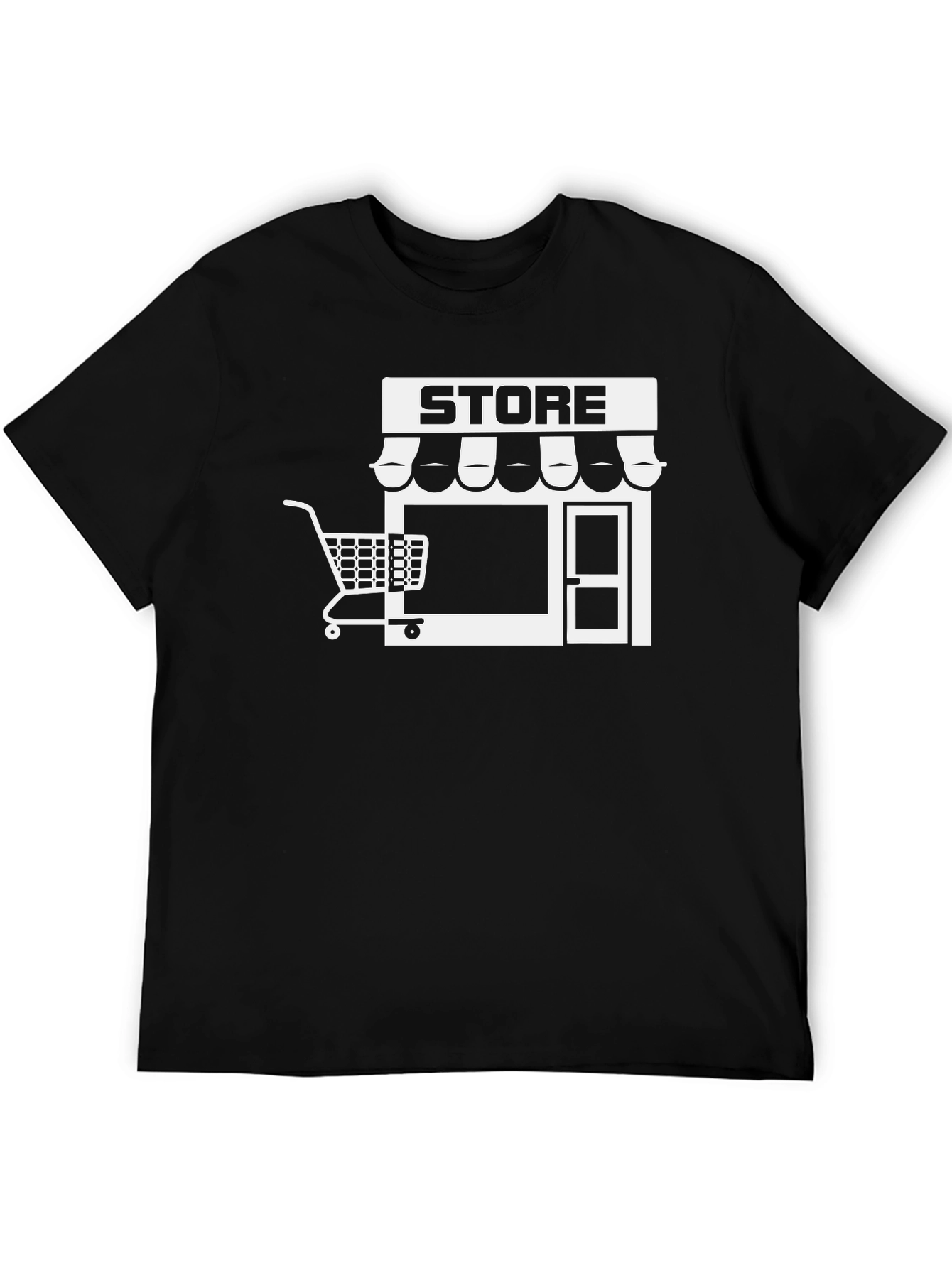Storefront Graphic Tee - Black Cotton Blend