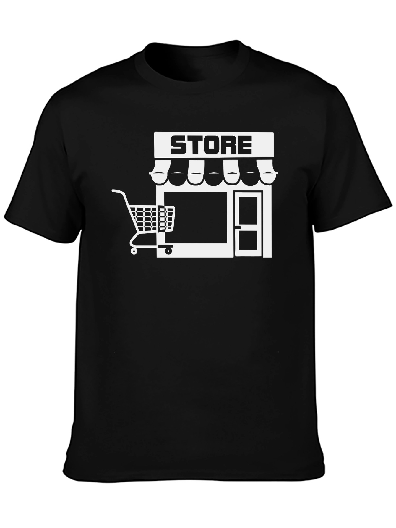 Storefront Graphic Tee - Black Cotton Blend