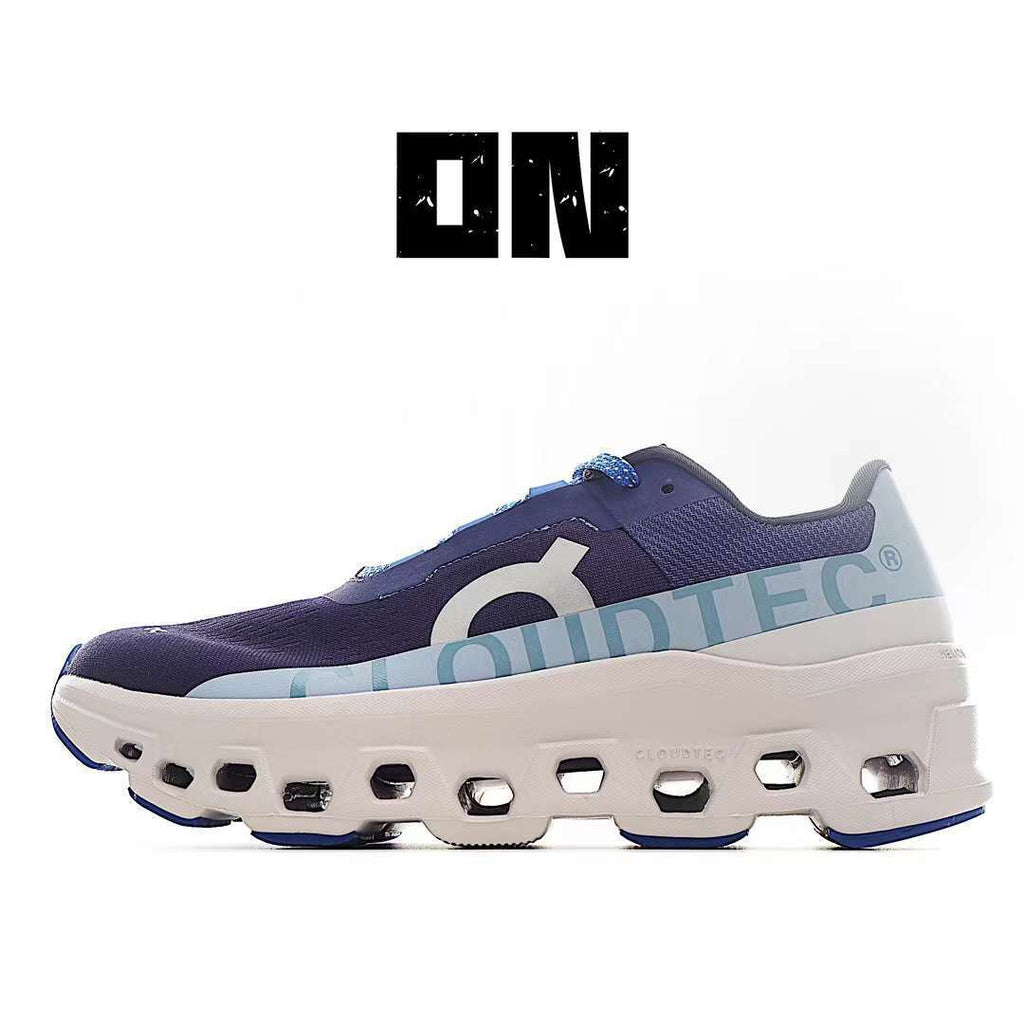 On Running Cloudmonster Sneakers Dark Blue | White