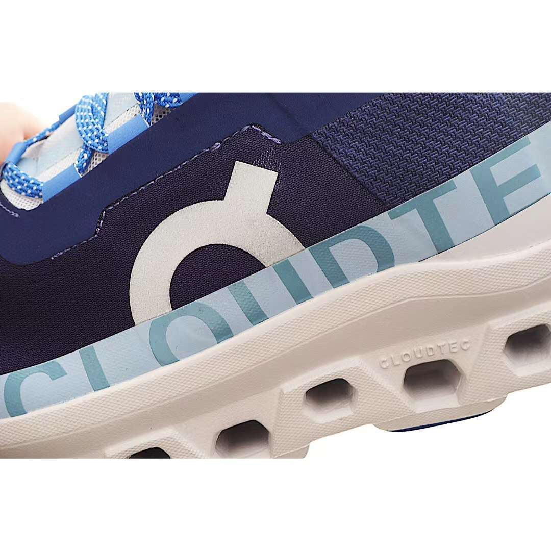 On Running Cloudmonster Sneakers Dark Blue | White