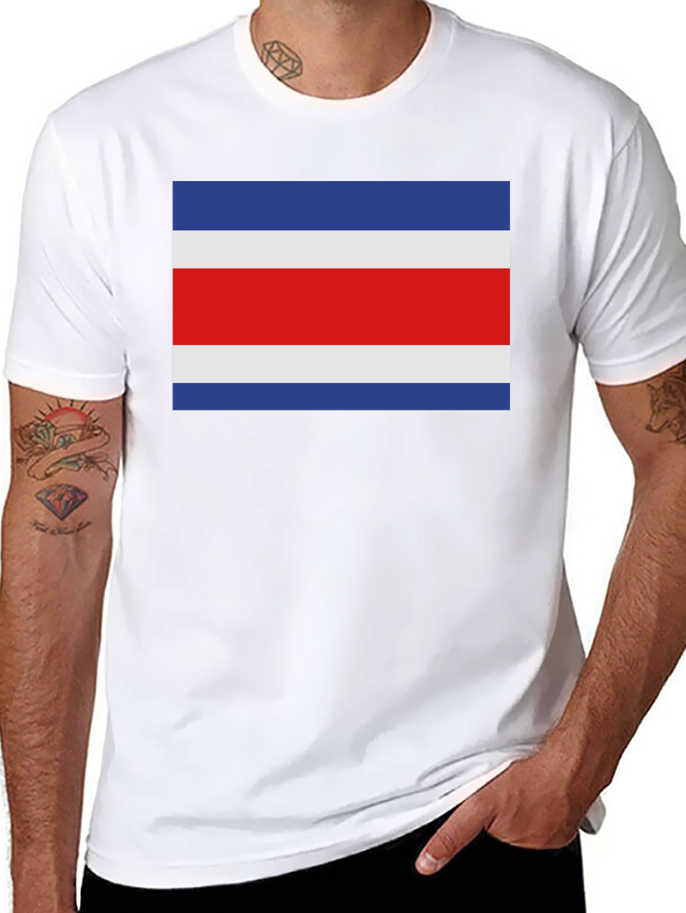 Costa Rica Flag T-Shirt - Graphic Tee