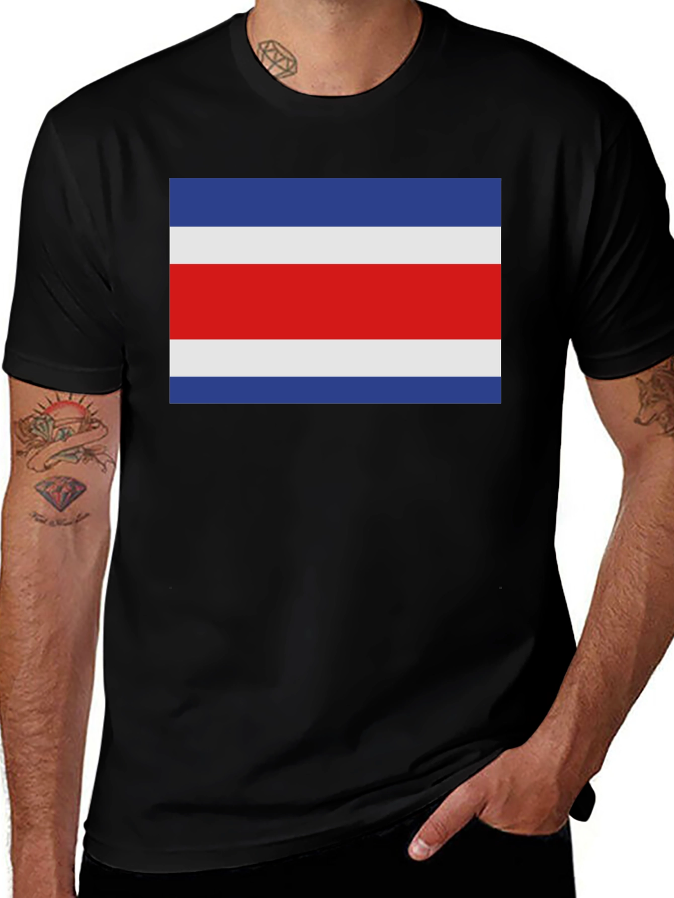 Costa Rica Flag T-Shirt - Graphic Tee