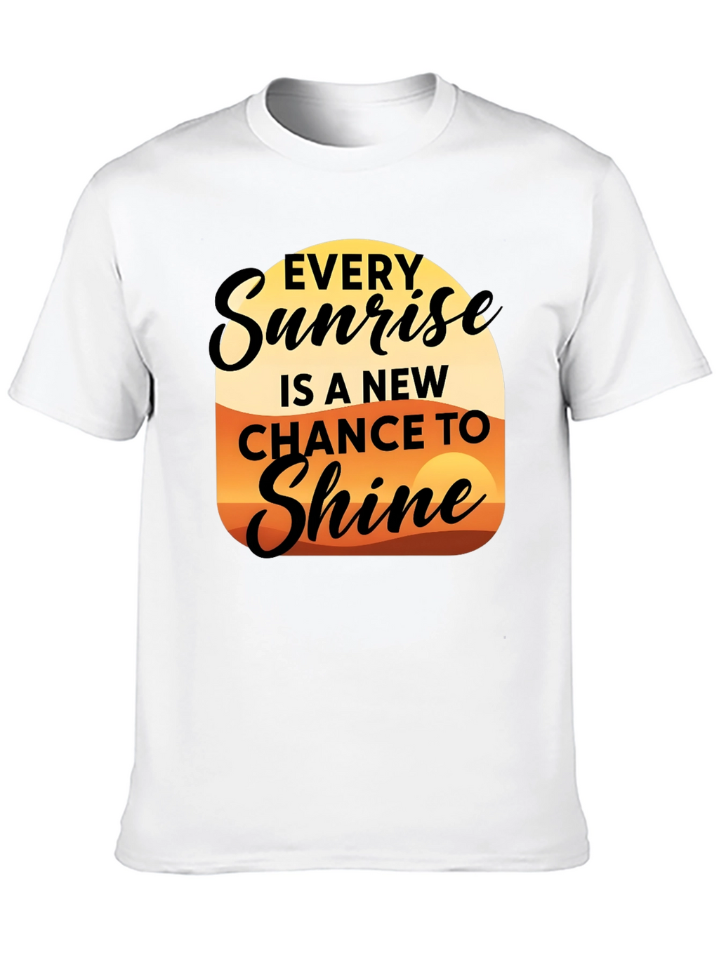 Sunrise Shine Graphic Tee - Inspirational Design