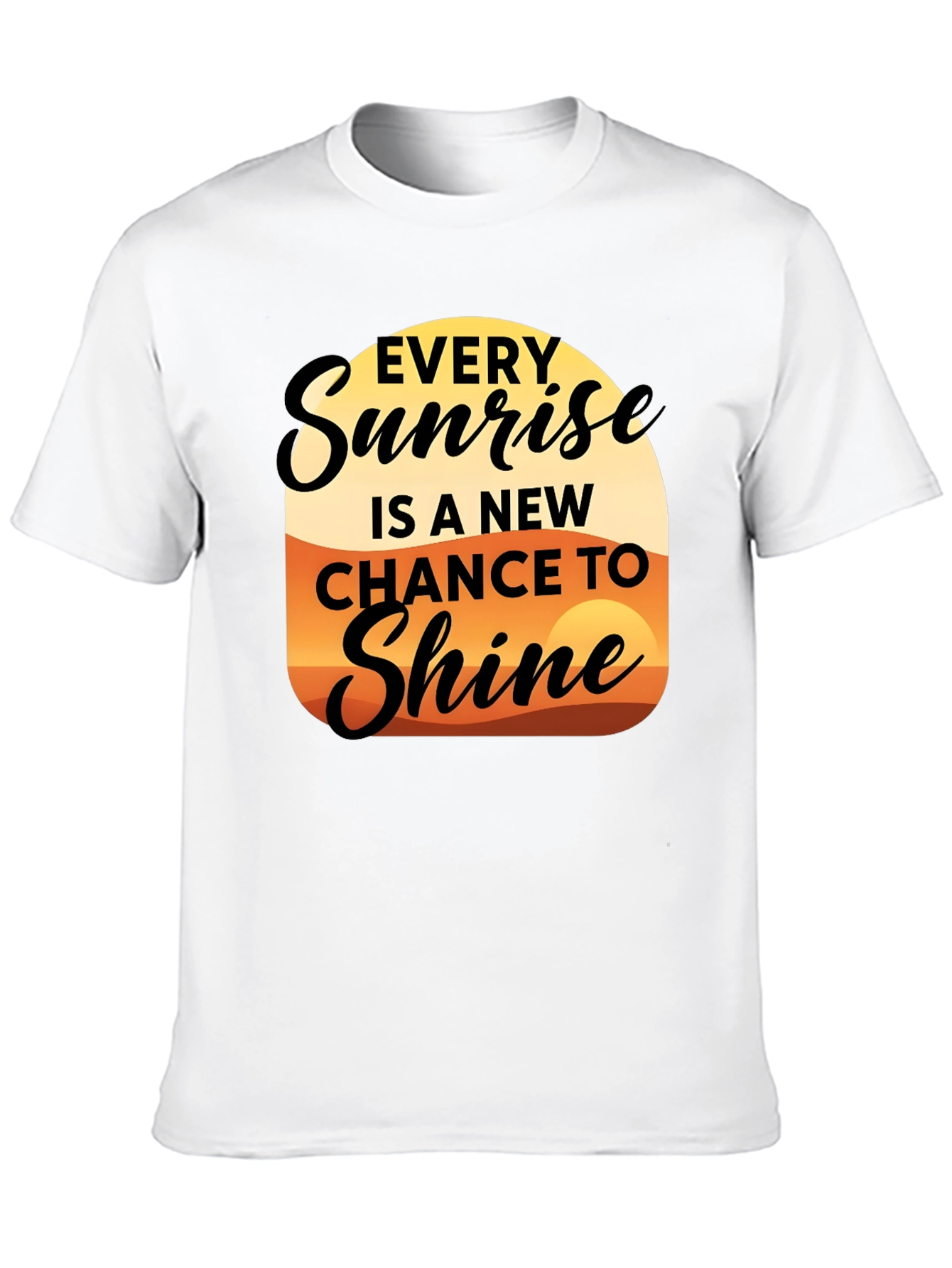 Sunrise Shine Graphic Tee - Inspirational Design