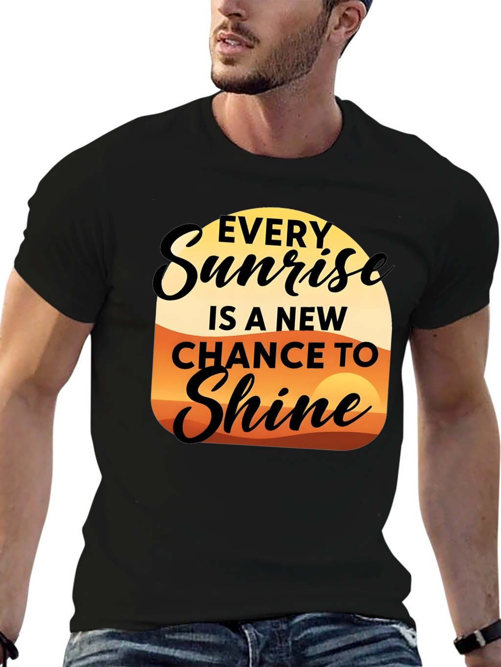 Sunrise Shine Graphic Tee - Inspirational Design