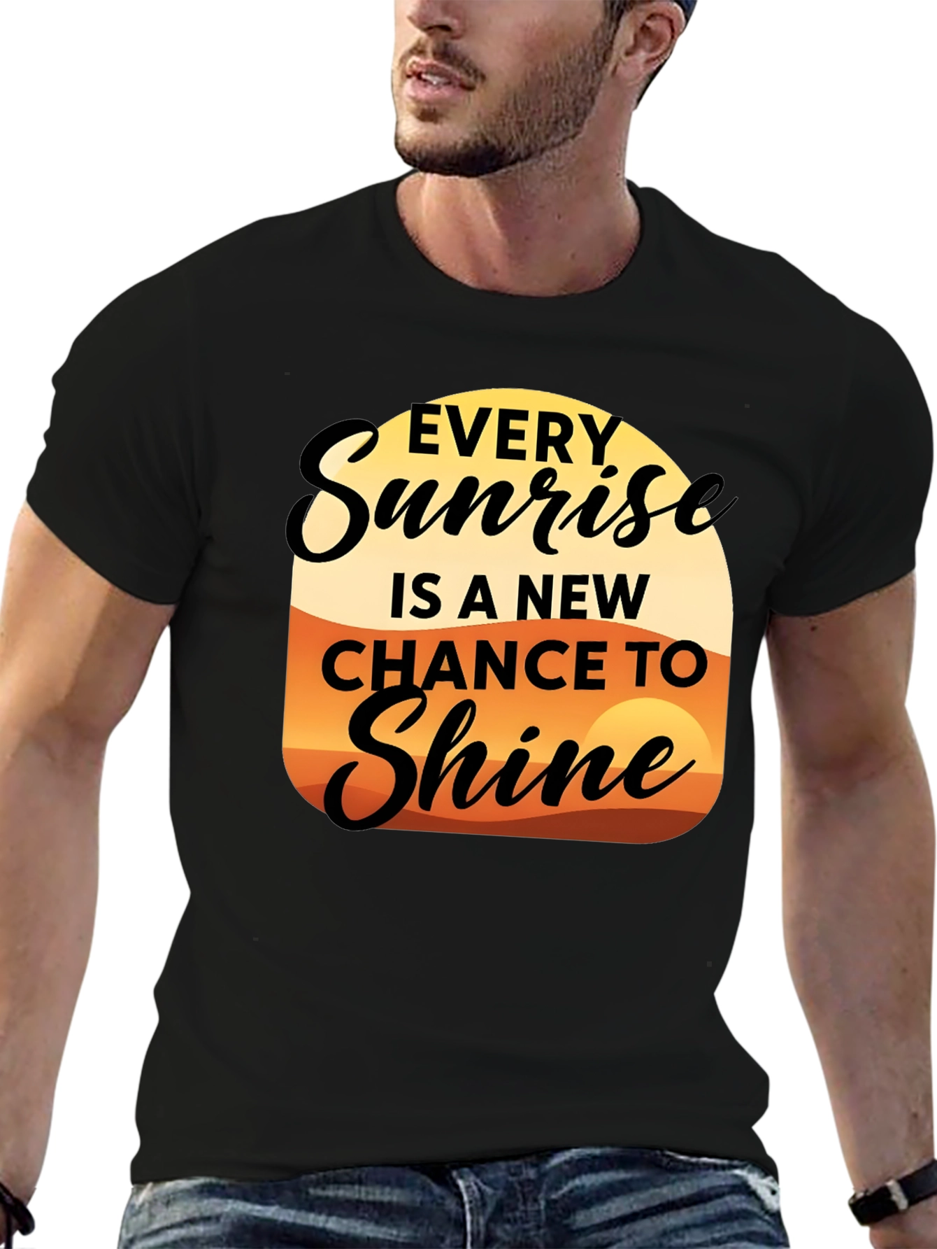 Sunrise Shine Graphic Tee - Inspirational Design