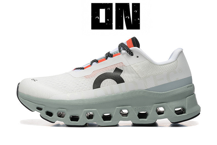 On Running Cloudmonster Sneakers Misty White Blue
