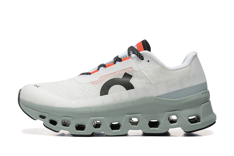 On Running Cloudmonster Sneakers Misty White Blue
