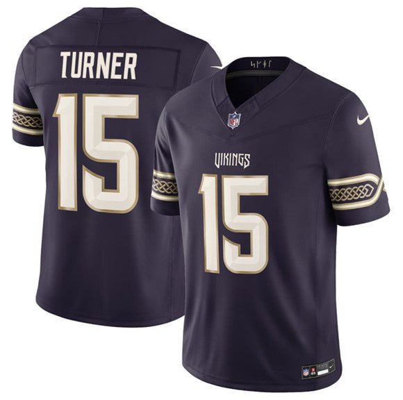 Men's Minnesota Vikings #15 Joshua Dobbs Deep Purple 2026 F.U.S.E. Rivalries Collection Limited Football Stitched Jersey
