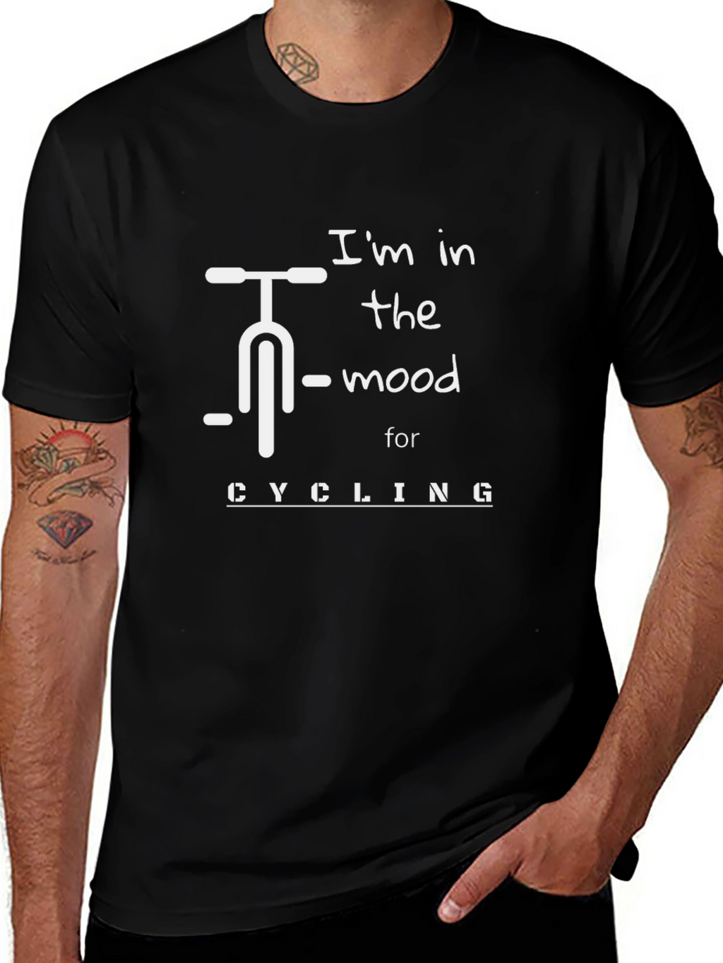 Cycling Mood Black T-Shirt