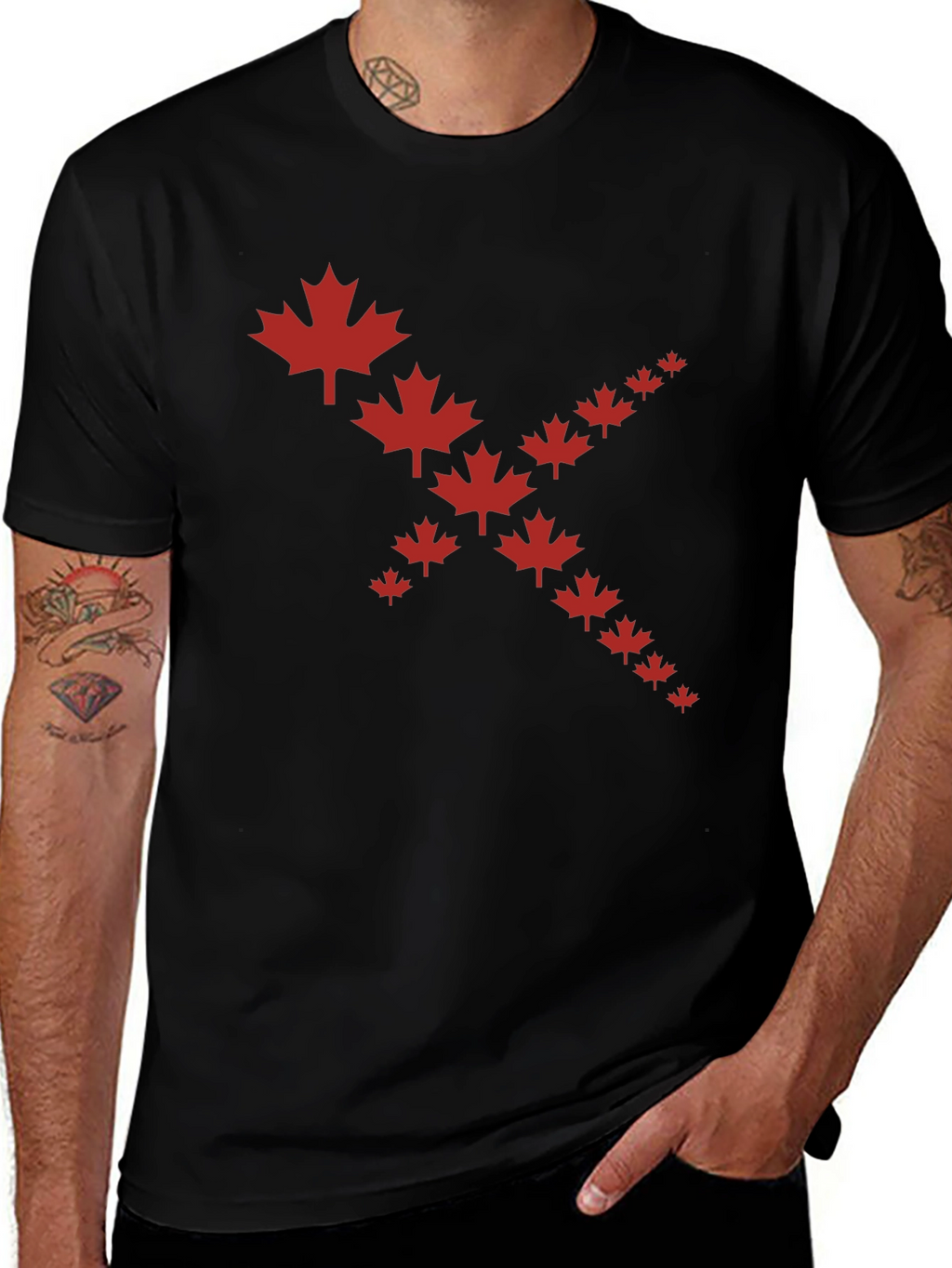 Canada Maple Leaf T-Shirt Graphic Tee