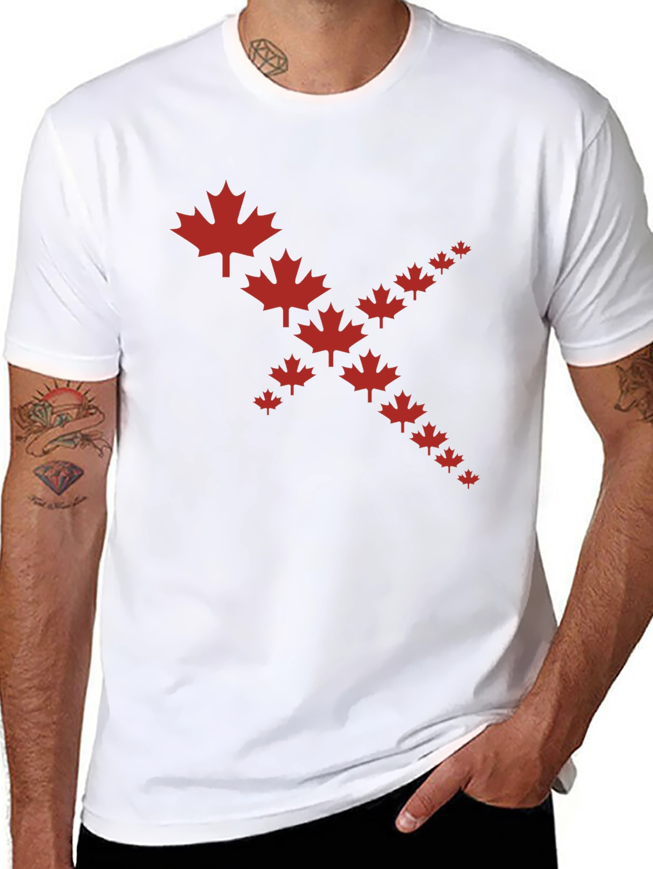 Canada Maple Leaf T-Shirt Graphic Tee