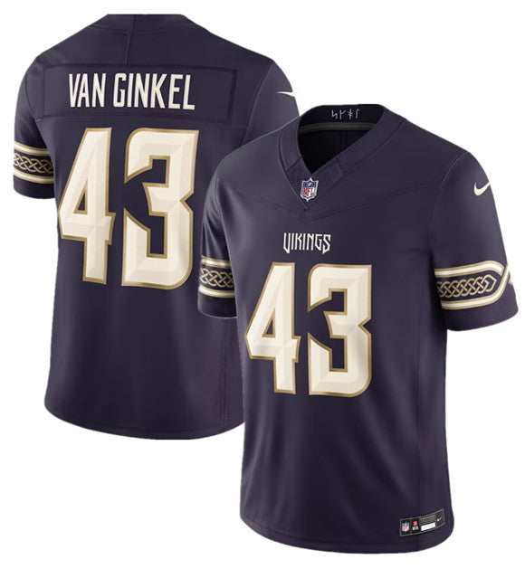 Men's Minnesota Vikings #43 Andrew Van Ginkel Deep Purple 2026 F.U.S.E. Rivalries Collection Limited Football Stitched Jersey