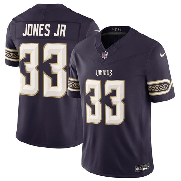 Men's Minnesota Vikings #33 Aaron Jones Sr. Deep Purple 2026 F.U.S.E. Rivalries Collection Limited Football Stitched Jersey