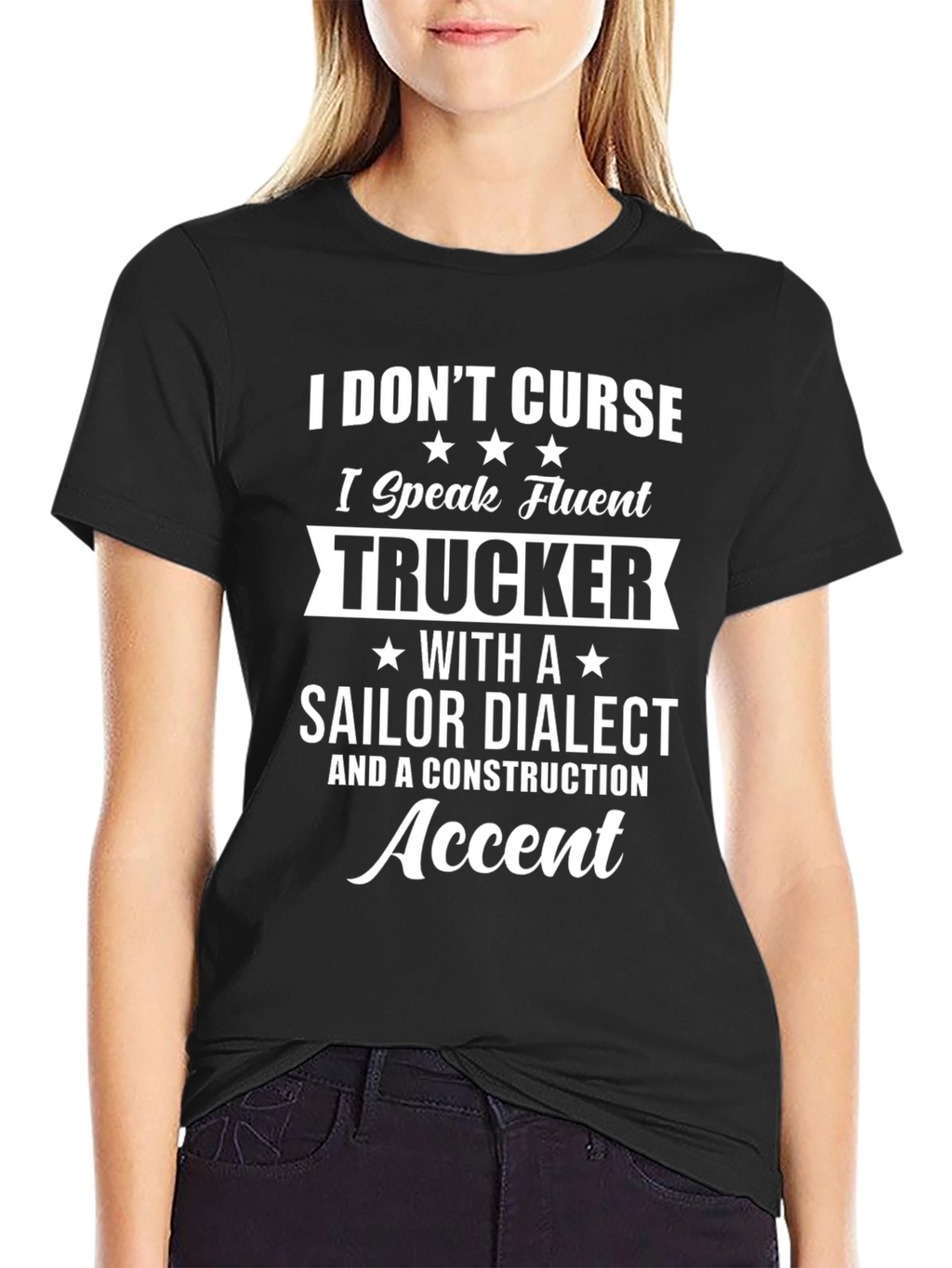 Funny Trucker Accent Graphic Tee