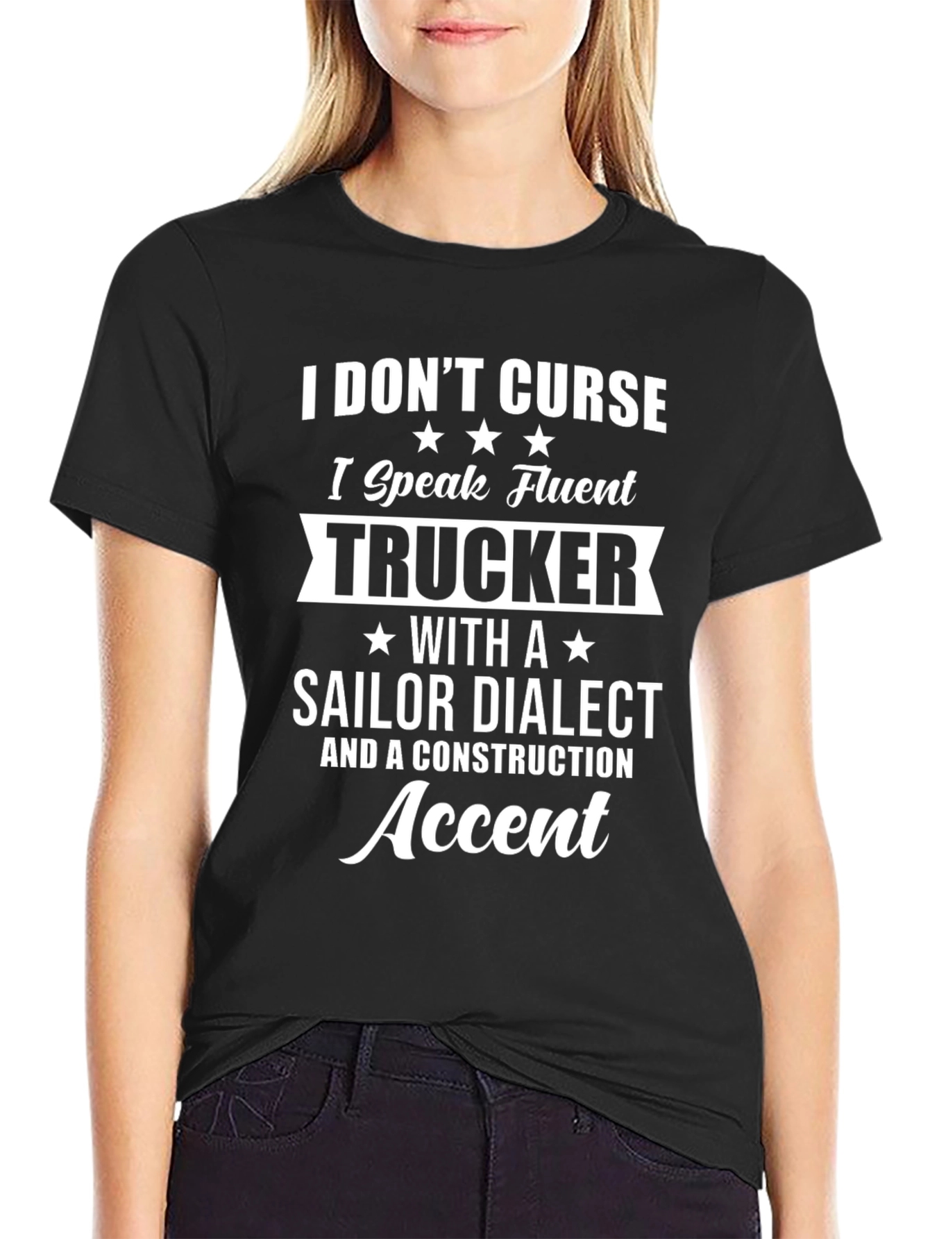 Funny Trucker Accent Graphic Tee