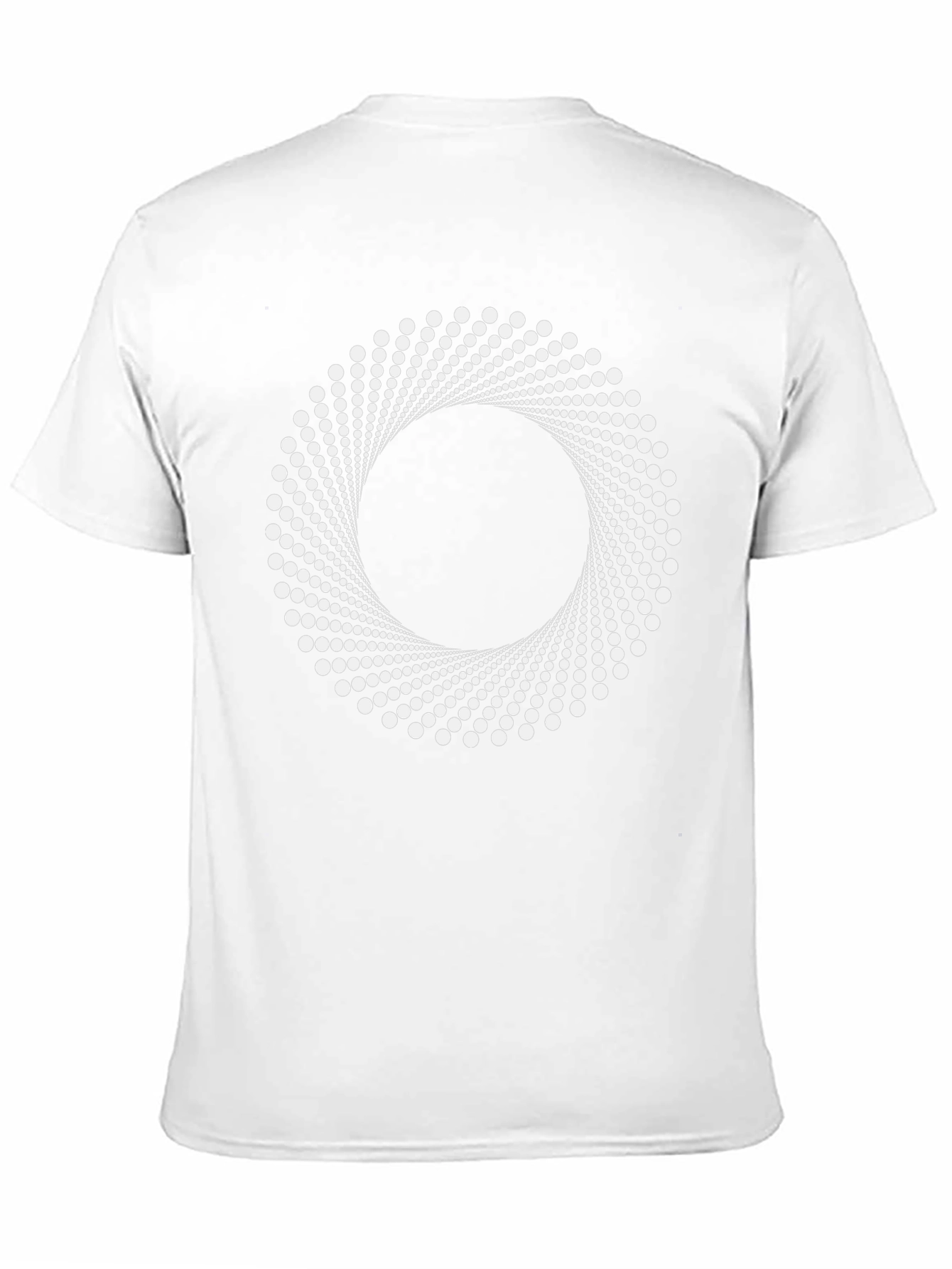 Hypnotic Circle Graphic Tee - Black Cotton T-Shirt