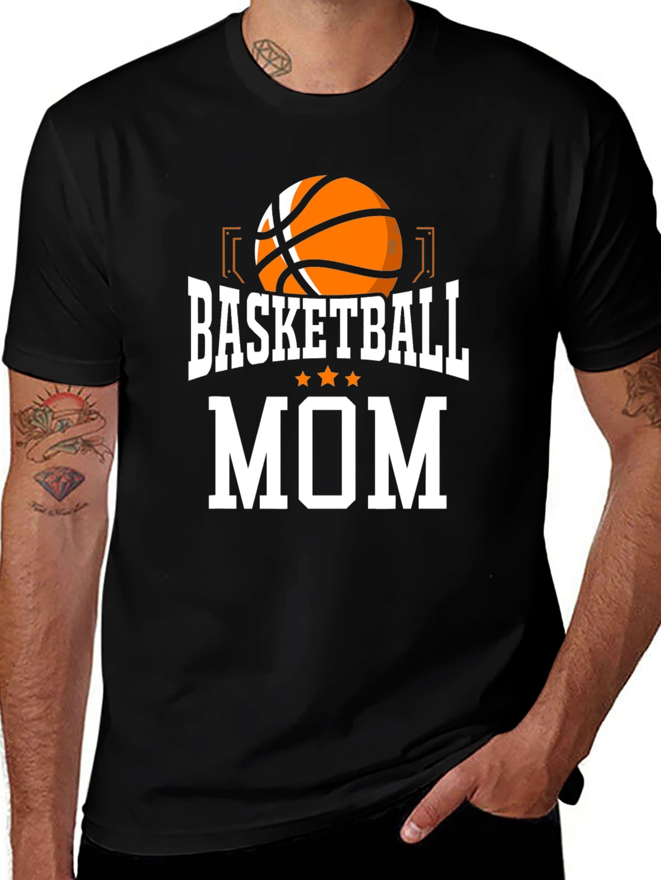 Basketball Mom T-Shirt - Black